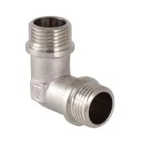 Угольник никелированный наружная резьба Valtec 3/4*