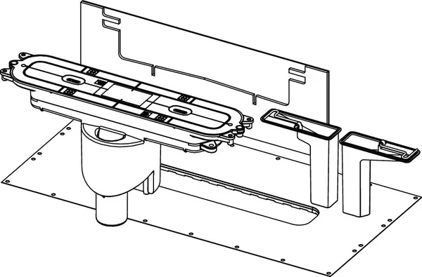 Сифон TECEdrainline S TECEdrainprofile DN50, с вертикальным сливом