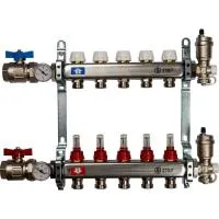 Коллекторная группа для теплого пола STOUT 0907 - 5 выходов Коллекторная группа для теплого пола STOUT 0907 - 5 выходов