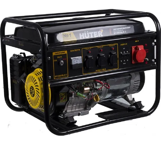 Электрогенератор бензиновый Huter DY8000LX-3