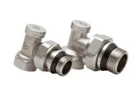 Запорный радиаторный клапан Arrowhead Element, угловой, Ду20