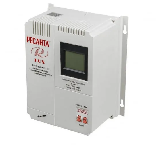 Стабилизатор напряжения Ресанта Lux АСН-5000Н/1-Ц