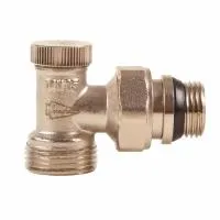 Запорный радиаторный клапан Arrowhead Element, угловой евроконус, Ду15