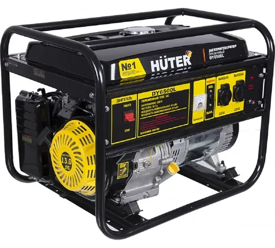 Электрогенератор бензиновый Huter DY6500L