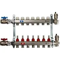 Коллекторная группа для теплого пола STOUT 0907 - 7 выходов Коллекторная группа для теплого пола STOUT 0907 - 7 выходов