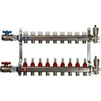 Коллекторная группа для теплого пола STOUT 0907 - 9 выходов Коллекторная группа для теплого пола STOUT 0907 - 9 выходов