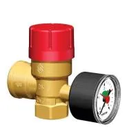 Клапан предохранительный для систем отопления с манометром Flamco Prescomano 1/2* (3 бар)