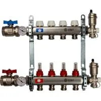 Коллекторная группа для теплого пола STOUT 0907 - 4 выхода Коллекторная группа для теплого пола STOUT 0907 - 4 выхода