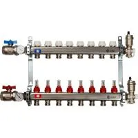 Коллекторная группа для теплого пола STOUT 0907 - 8 выходов Коллекторная группа для теплого пола STOUT 0907 - 8 выходов