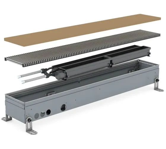 Конвектор внутрипольный Jaga Clima Canal Metal 180 х 80 х 720 (решетка роликовая, натуральны алюминий) Конвектор внутрипольный Jaga Clima Canal Metal 180 х 80 х 720 (решетка роликовая, натуральны алюминий)