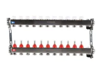 RMS-1201-000011 ROMMER Коллектор из нержавеющей стали с расходомерами, с клапаном вып. воздуха и сли