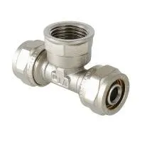 Обжимной тройник внутренняя резьба VALTEC 16 х 1/2*
