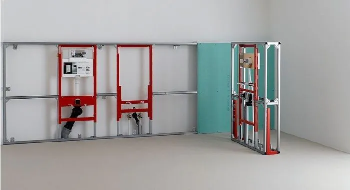 Монтажный каркас TECEprofil можно соорудить в различных конфигурациях