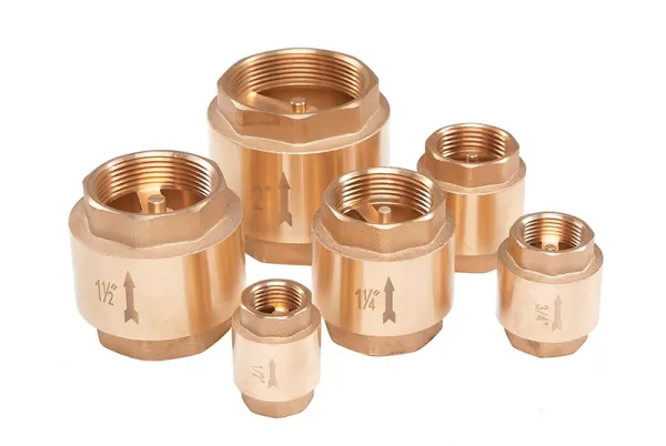 Обратный клапан с латунным штоком, 2″