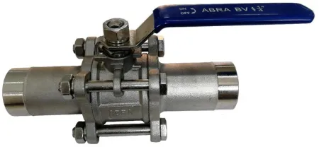 Кран шаровой полнопроходный сварка/сварка длинный SS316 ABRA-BV-61L-065