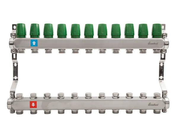 Коллектор из нержавеющей стали в сборе без расходомеров, 10 выхода ARROWHEAD