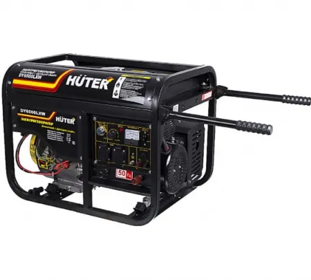 Электрогенератор бензиновый с функцией сварки Huter DY6500LXW