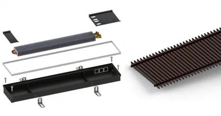 Конвектор внутрипольный itermic ITTL 220 х 70 х 2300 (решётка роликовая, тёмно коричневая) Конвектор внутрипольный itermic ITTL 220 х 70 х 2300 (решётка роликовая, тёмно коричневая)