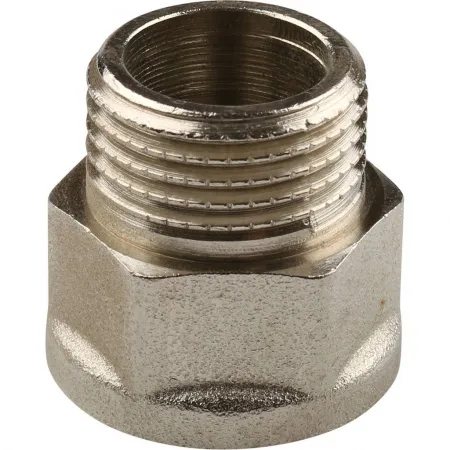 Переходник никелированный внутренняя / наружная резьба TIEMME 1*