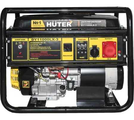 Электрогенератор бензиновый Huter DY11000LX-3-электростартер (380 В)