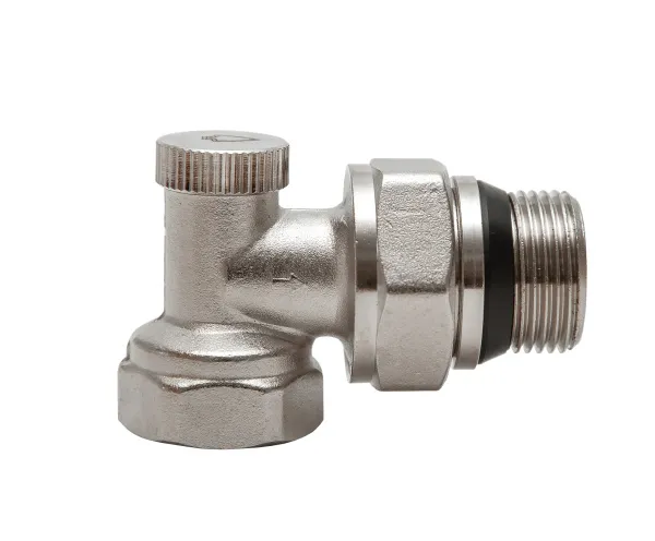 Запорный радиаторный клапан Arrowhead Element, угловой, Ду20