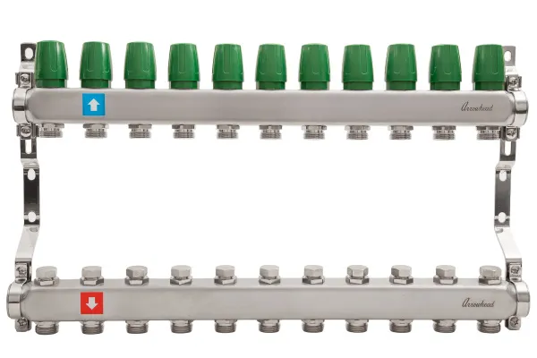 Коллектор из нержавеющей стали в сборе без расходомеров, 11 выхода ARROWHEAD