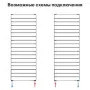 Радиатор биметаллический вертикальный Rifar CONVEX 500 х 22 секции (цвет ТИТАН), подключение боковое