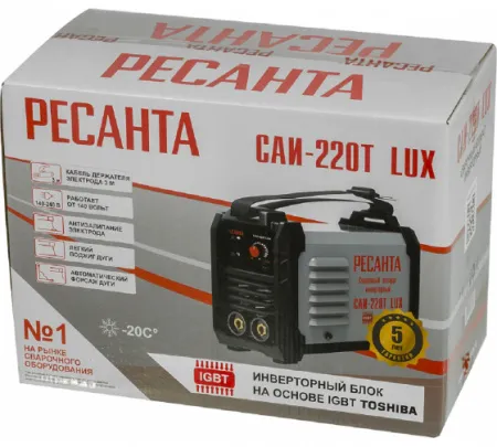 Инверторный сварочный аппарат Ресанта САИ-220T LUX