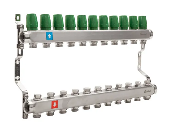 Коллектор из нержавеющей стали в сборе без расходомеров, 10 выхода ARROWHEAD