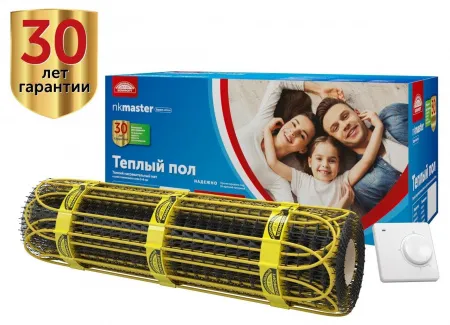 Мат нагревательный Национальный Комфорт Мастер 2НК 150 Вт/1.0 кв.м с терморегулятором