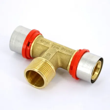 Пресс тройник наружная резьба TIEMME 20 х 3/4*