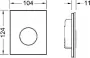 Кнопка смыва TECE Loop Urinal 9242650 белое стекло