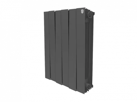 Радиатор биметаллический секционный Royal Thermo PianoForte Noir Sable VD 500 х 6 секций (подключение нижнее справа)