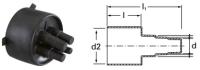 Термоусаживаемая концевая заглушка Usystems Quattro d20-40/D140-175-200