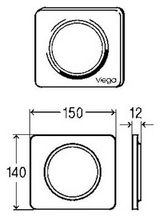 Кнопка смыва Viega Visign for Style 13 654788 для писсуара