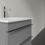 Мебель для ванной Villeroy & Boch Venticello 46 glossy grey, с ручками хром