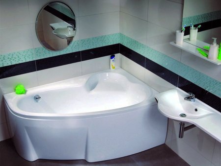Акриловая ванна Ravak Asymmetric 170x110 R с ножками