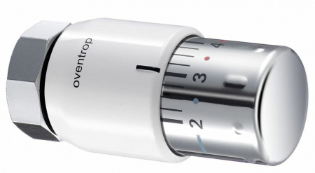 Головка термостатическая Oventrop Uni SH белая/хромированная (0 - 28 °С)