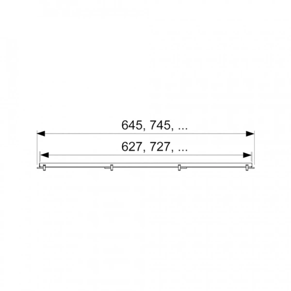 Основа под плитку TECEdrainline plate 700 мм, нержавеющая сталь