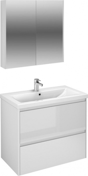 Мебель для ванной Velvex Klaufs 80.2Y белая, подвесная