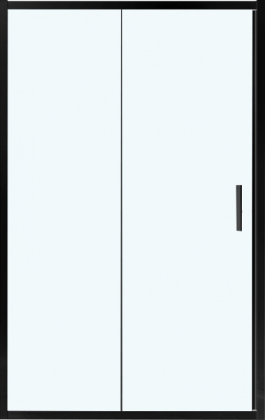 Душевая дверь в нишу Vincea Garda VDS-1G120CLB 120 см, профиль черный, стекло прозрачное
