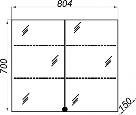 Мебель для ванной Aqwella Smart 80 дуб балтийский