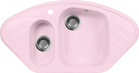 Мойка кухонная AquaGranitEx M-14 светло-розовая