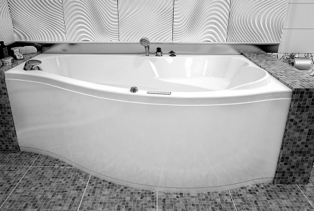 Акриловая ванна Aquanet Palma 00205537 170x90 R с каркасом