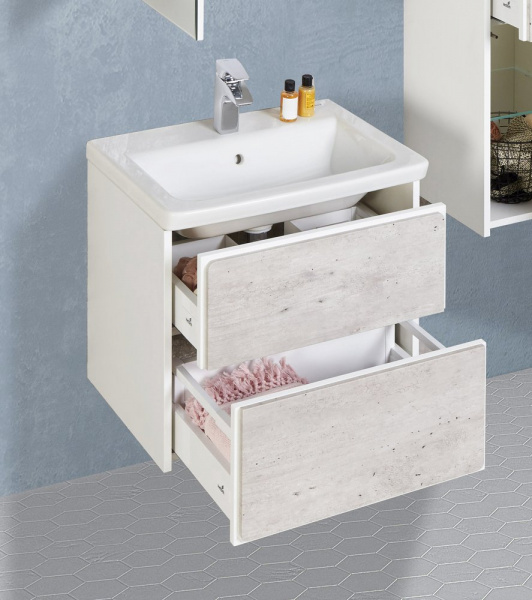 Мебель для ванной Roca Ronda 60 белая, бетон