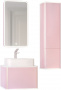 Зеркало-шкаф Jorno Pastel 46, розовый иней