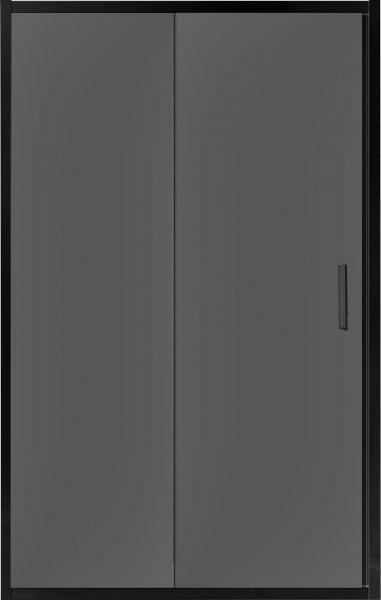 Душевая дверь в нишу Vincea Garda VDS-1G120CGB 120 см, профиль чёрный, стекло тонированное