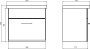 Тумба с раковиной ASB-Mebel Анкона 60