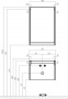 Комплект  Унитаз подвесной Gustavsberg Hygienic Flush WWC 5G84HR01 безободковый + Мебель для ванной STWORKI Стокгольм 60