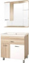 Мебель для ванной Style Line Ориноко 80 с бельевой корзиной, белая, ориноко